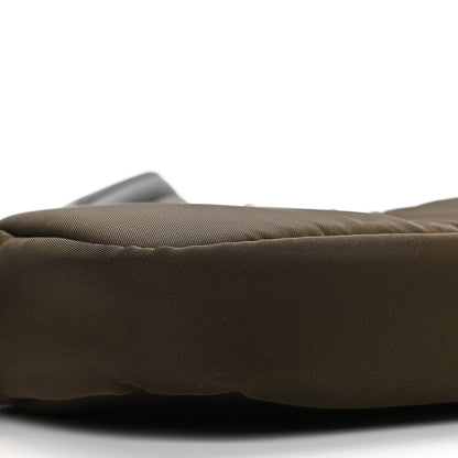 Prada Tessuto Soft Nylon Small Convertible Crossbody Wristlet Mimetico Black 9 of 11