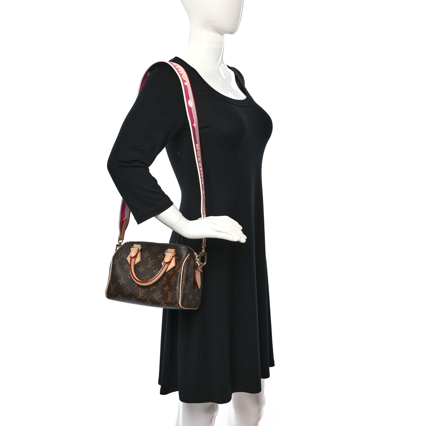 Monogram Speedy Bandouliere 20 Fuchsia