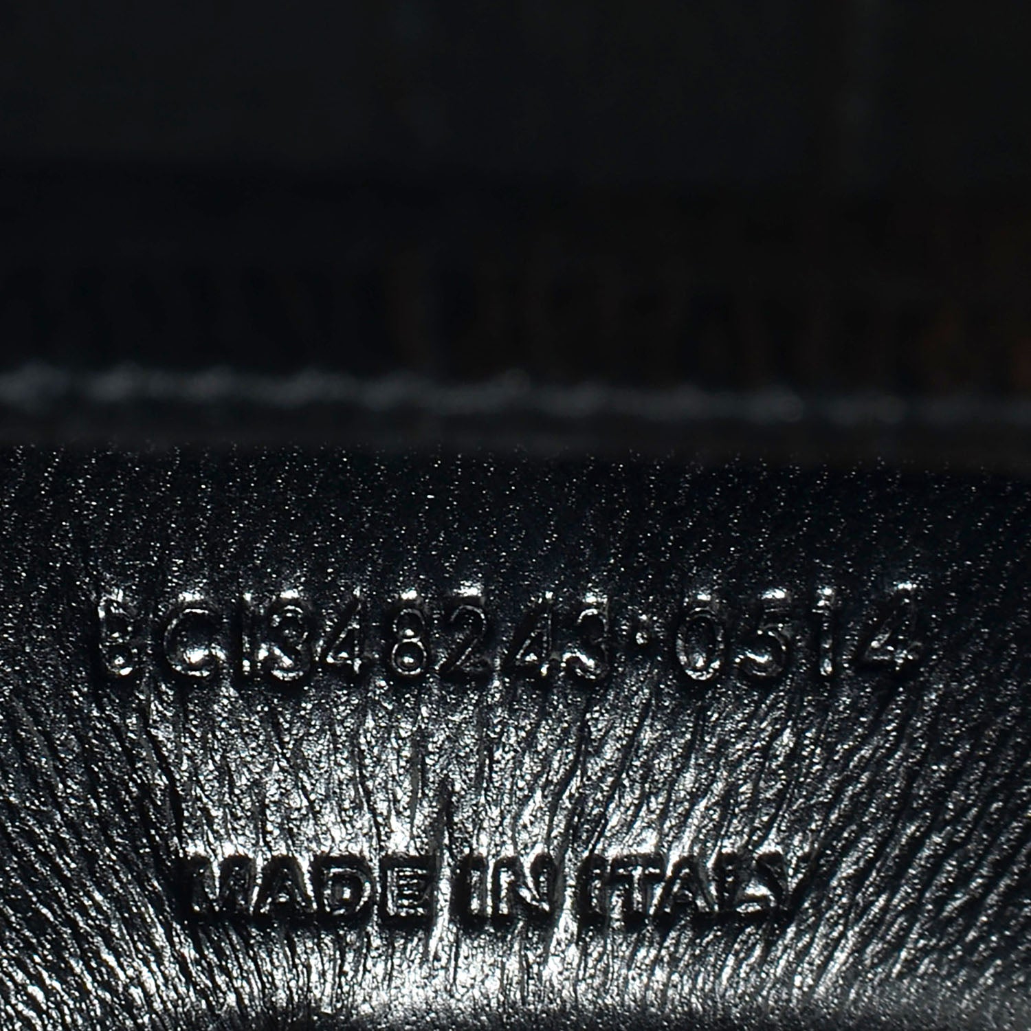 Saint Laurent Croc Effect Calfskin Jumbo Betty Black 7 of 9