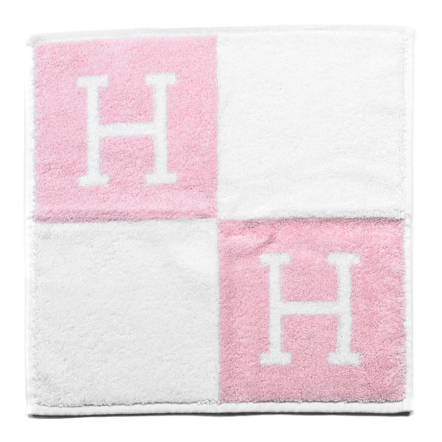 Hermes Cotton Avalon Baby Bath Wash Cloth Rose Lilas 1 of 3