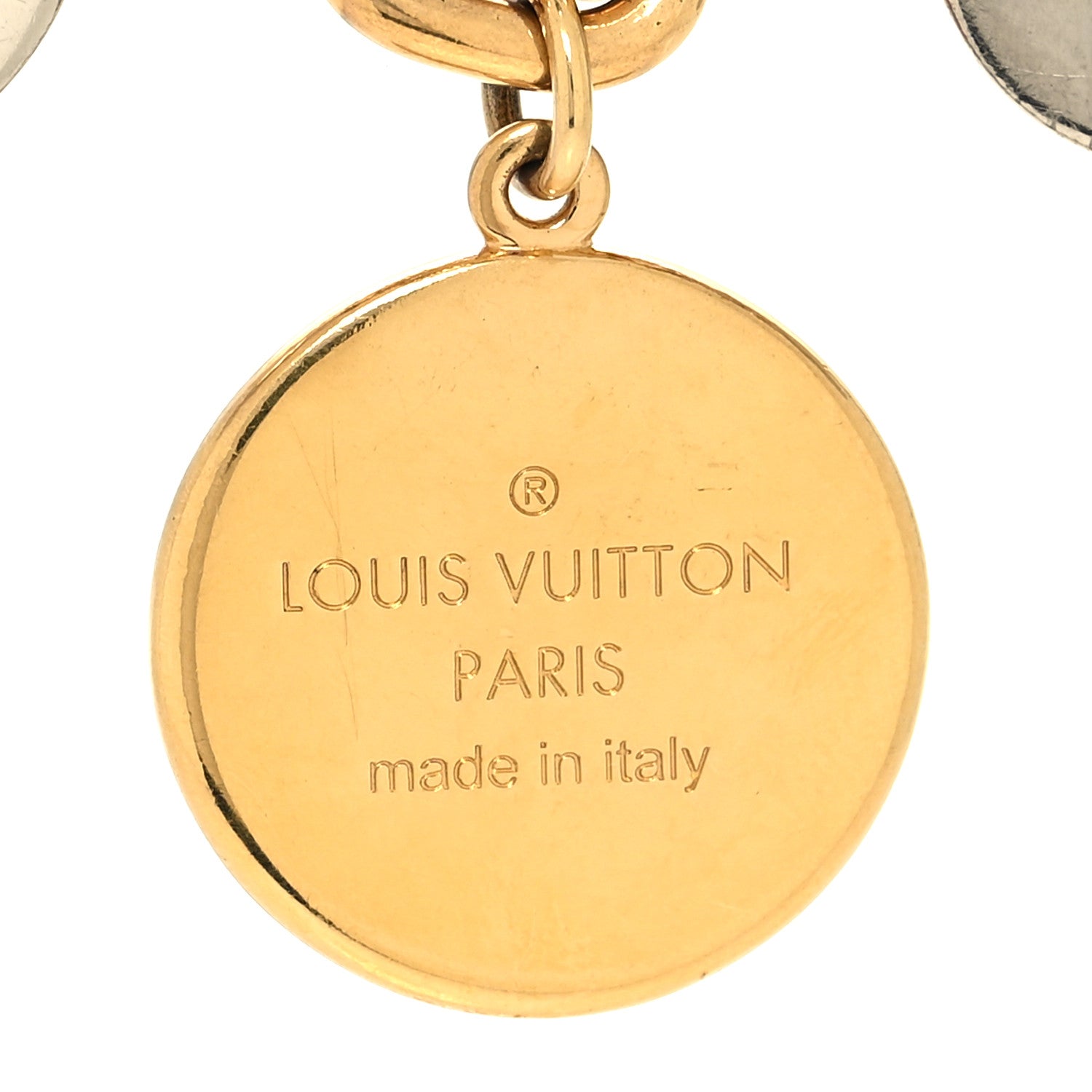 Louis Vuitton Nanogram Family Chain Bag Charm Gold Silver 3 of 3