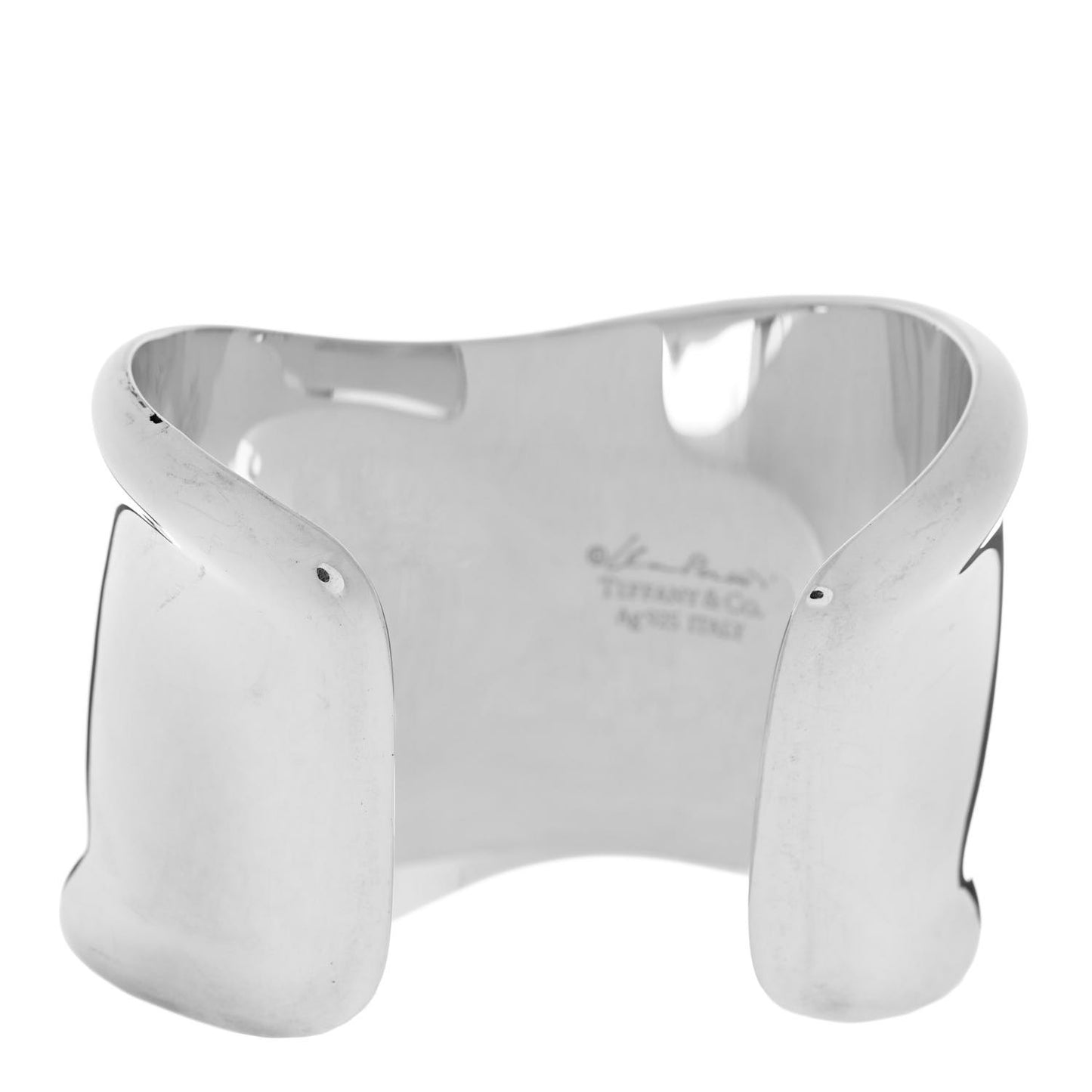 Sterling Silver Elsa Peretti Medium Left Wrist Bone Cuff Bracelet