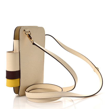 Hermes Epsom Hermesway Phone Case Nata Bordeaux Jaune De Naples 2 of 7