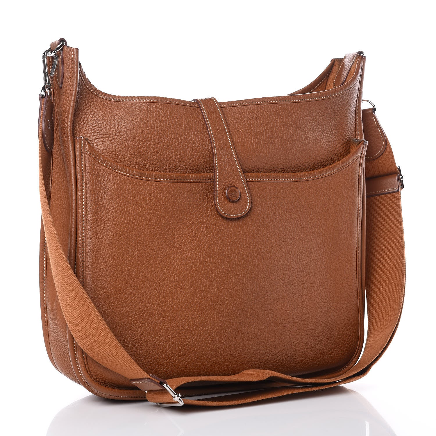 Hermes Taurillon Clemence Evelyne III GM Gold 3 of 16