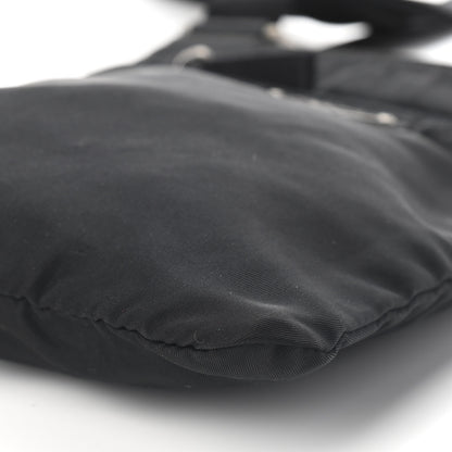 Prada Tessuto Nylon Flat Messenger Bag Black 7 of 7