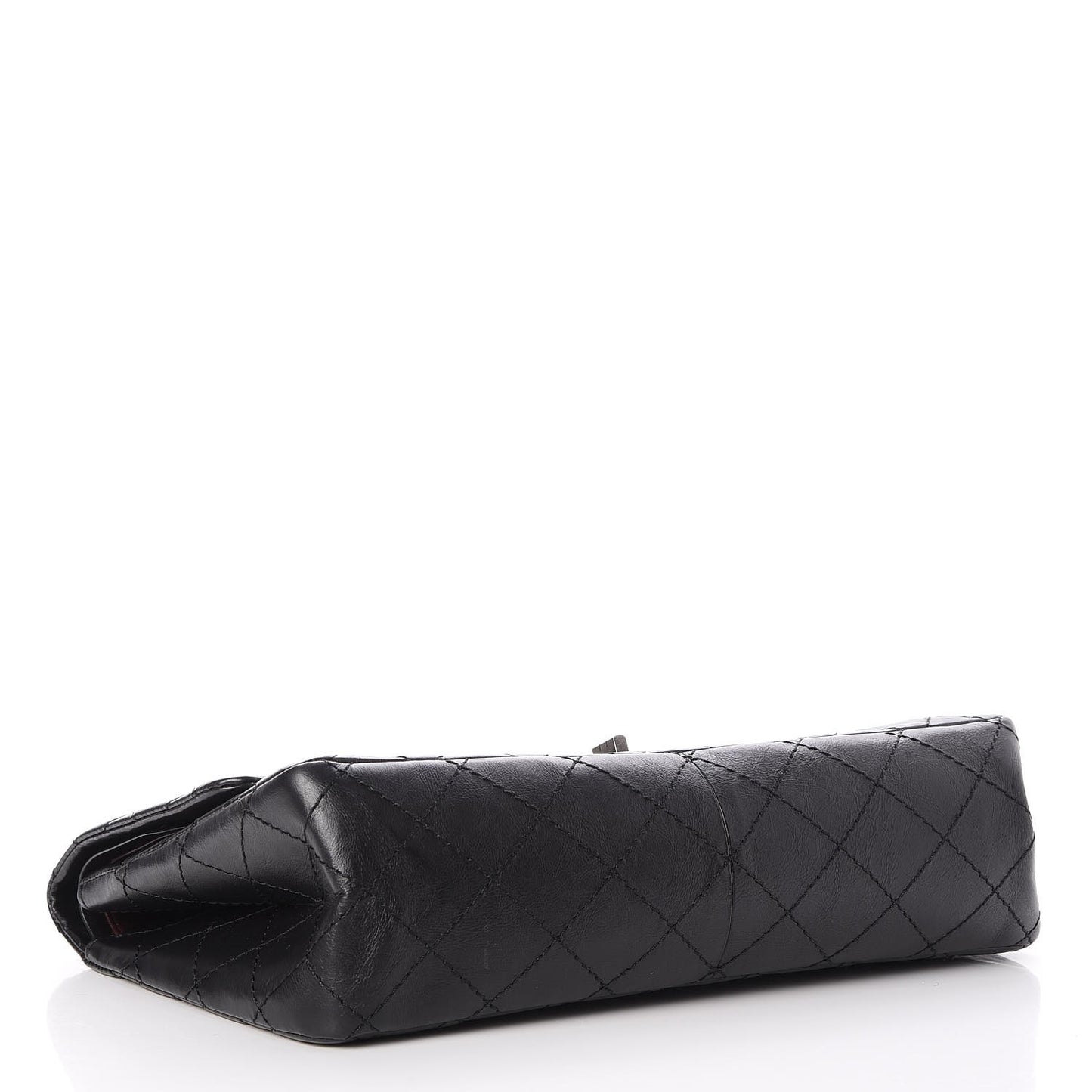 Aged Calfskin Quilted 2.55 Reissue 226 Flap Black