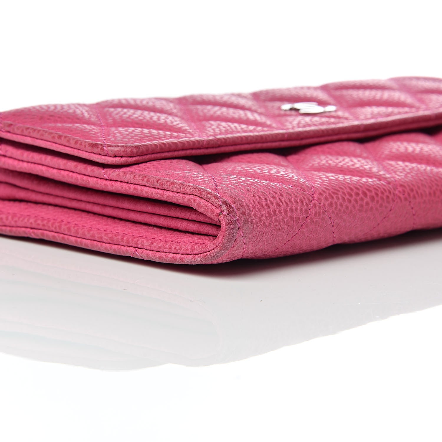 Chanel Iridescent Caviar Quilted Large Flap Wallet Pink 9 of 14