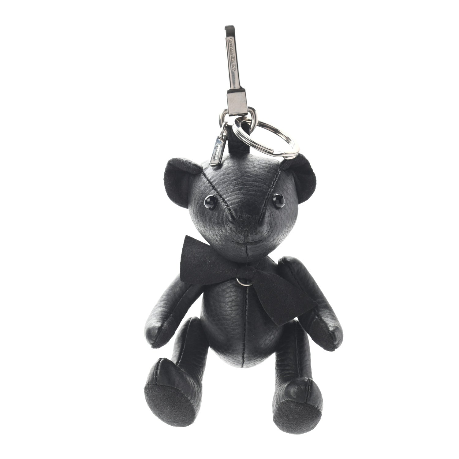 Burberry Grained Calfskin Thomas Bear Bag Charm Black 1 of 3