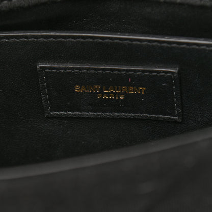 Saint Laurent Jersey Wool Patchwork Monogram Medium Jamie Baguette Black 6 of 11