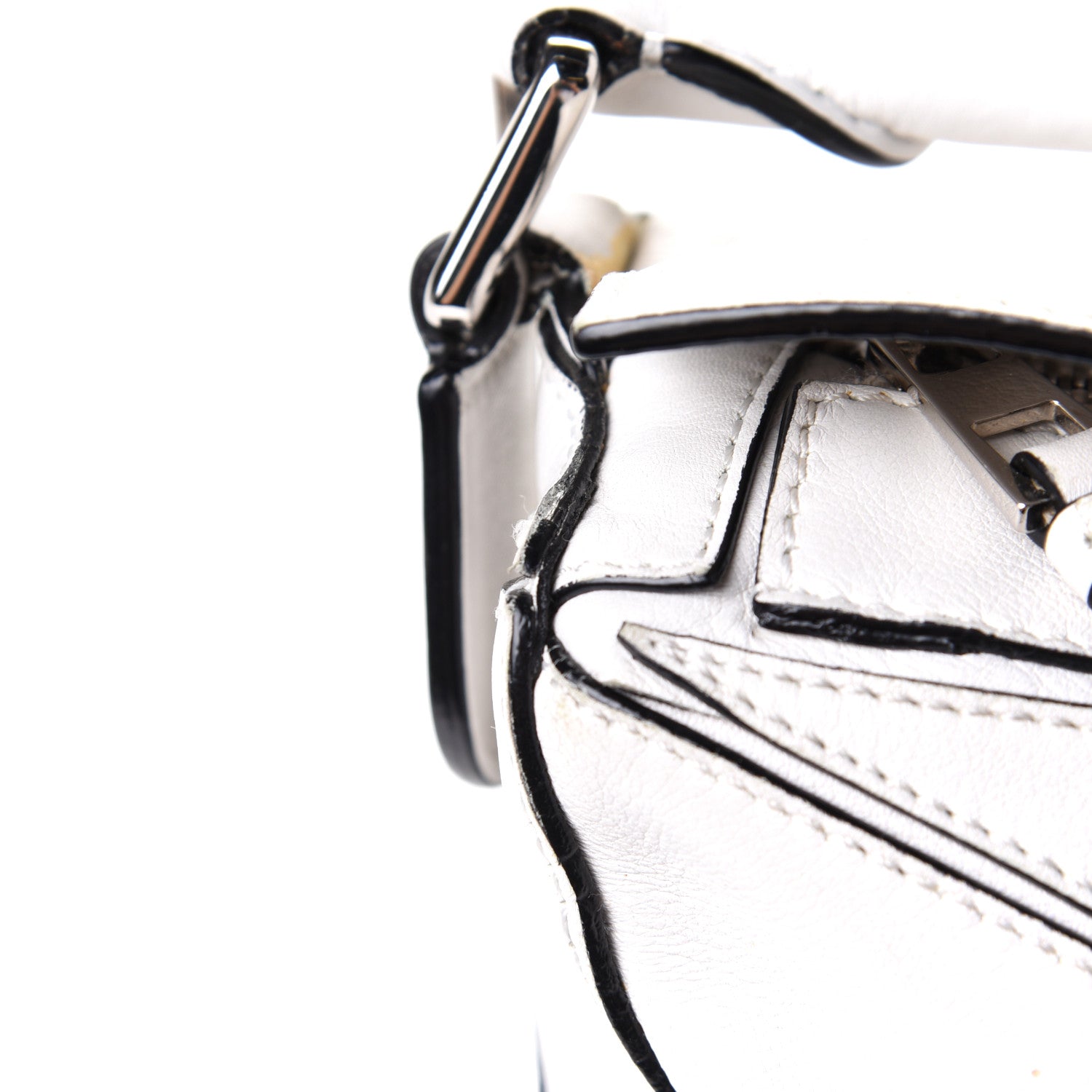 Loewe Calfskin Small Puzzle Bag White 6 of 7