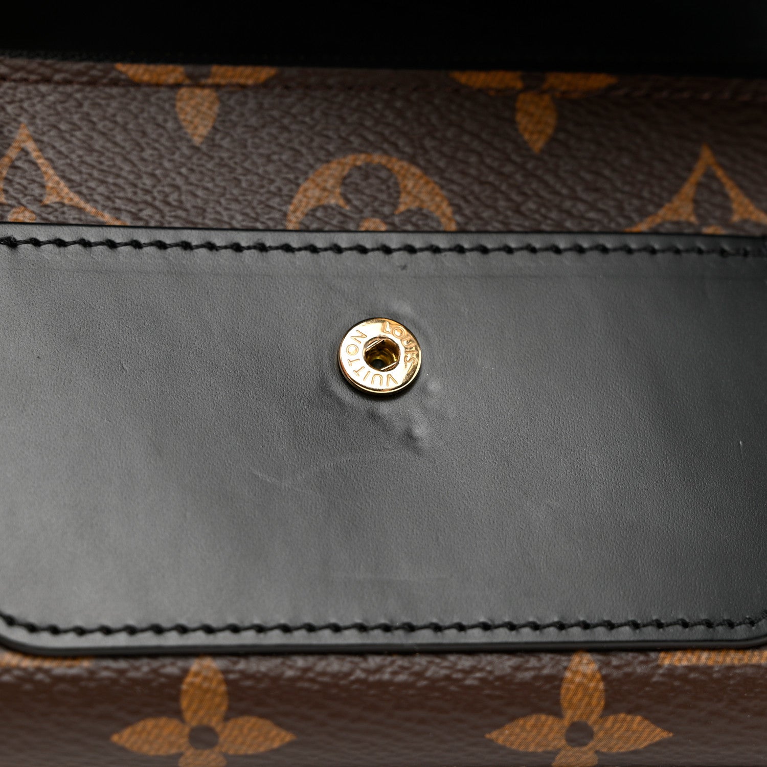 Louis Vuitton Monogram Flower Lock Compact Wallet Black 7 of 7