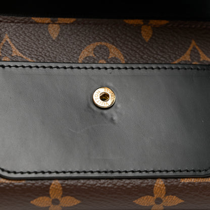 Louis Vuitton Monogram Flower Lock Compact Wallet Black 7 of 7