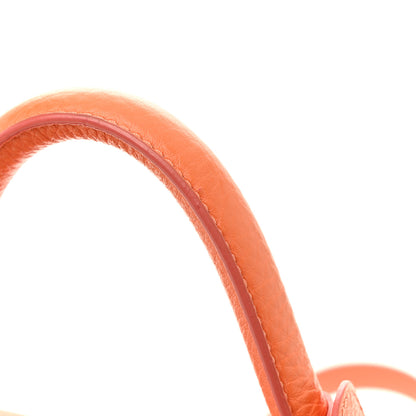 Salvatore Ferragamo Grained Calfskin Sofia Satchel Orange 14 of 15
