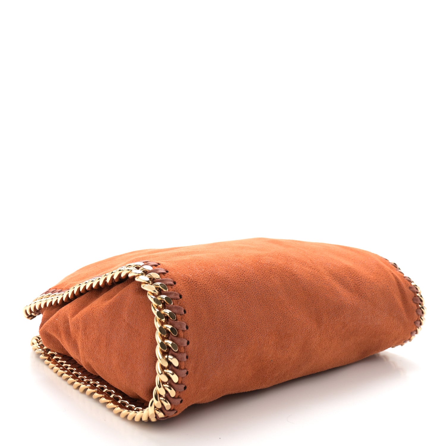Stella McCartney Shaggy Deer Mini Falabella Fold Over Tote Brandy 4 of 9