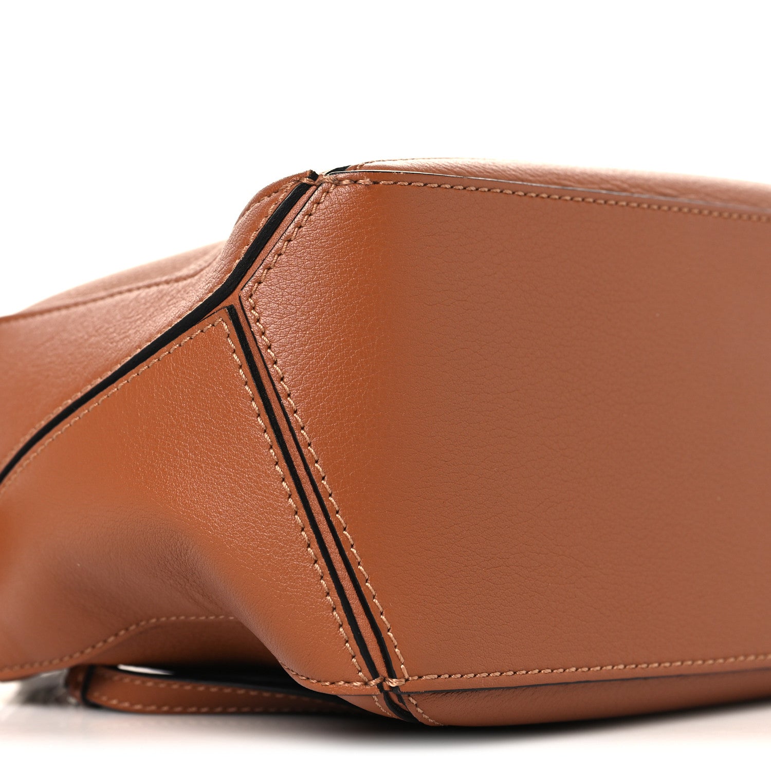 Loewe Grained Calfskin Small Puzzle Bag Tan 8 of 9