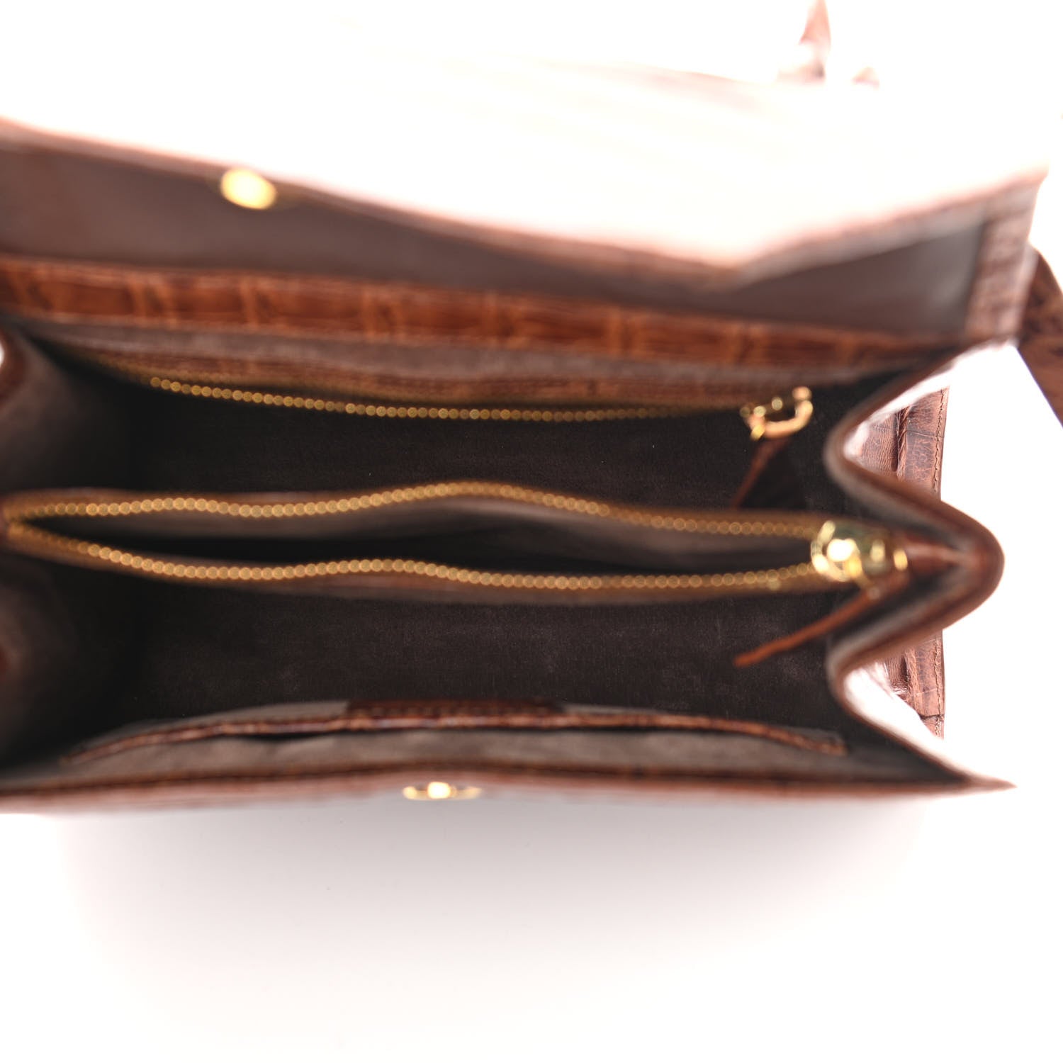 Nancy Gonzalez Crocodile Top Handle Brown 5 of 12