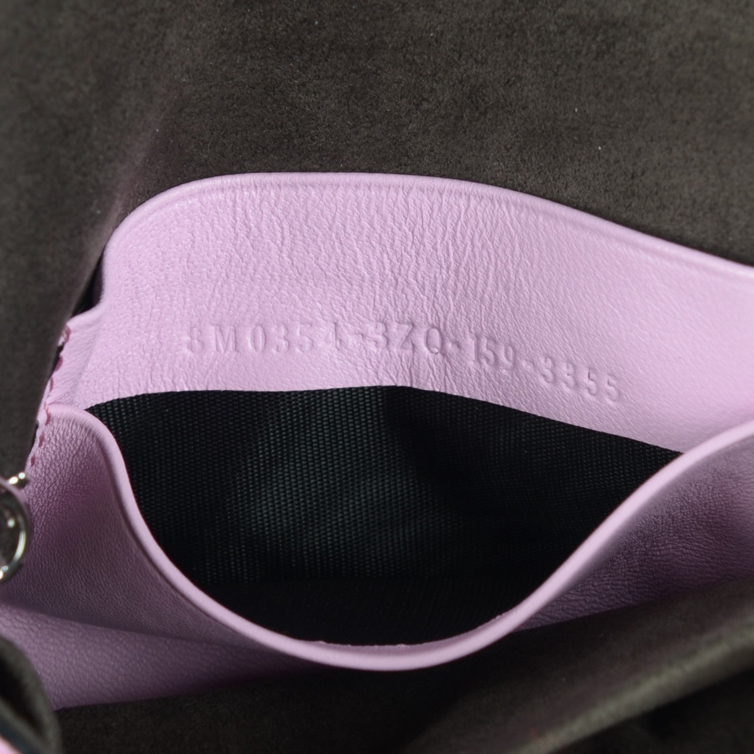 Fendi Nappa Rabbit Fox Fur Micro Buggie Baguette Lavanda 7 of 8