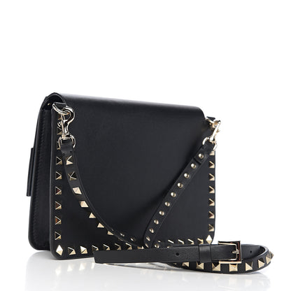 Valentino Garavani Vitello Rockstud Side Slip Crossbody Black 2 of 8