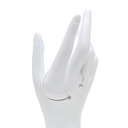 Piaget 18K White Gold Diamond Thin Possession Open Bangle Bracelet 2 of 5