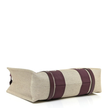 Chloe Cotton Calfskin Medium Woody Ribbon Tote Burgundy 4 of 12