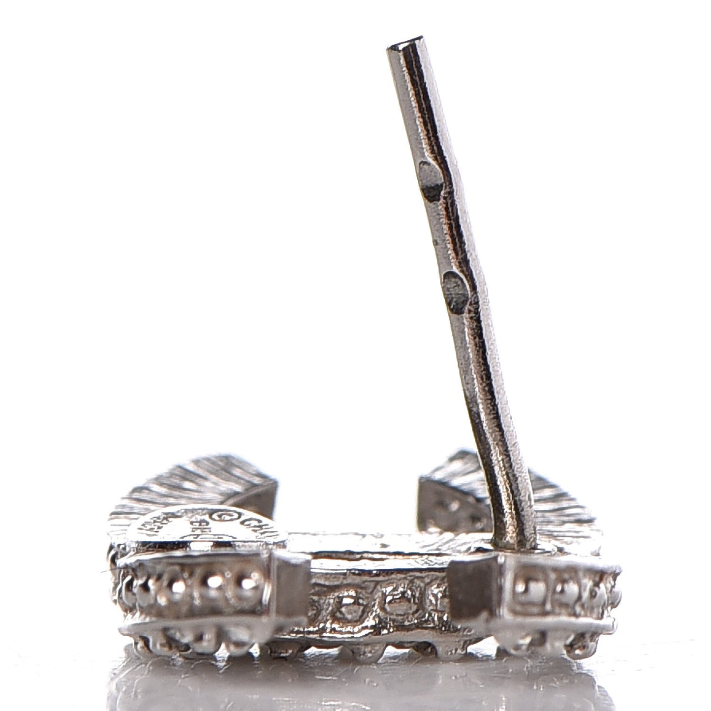Crystal CC Earrings Silver