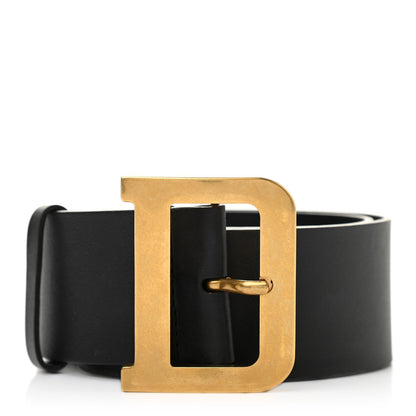 Christian Dior Calfskin Diorquake Belt 80 Black 1 of 11