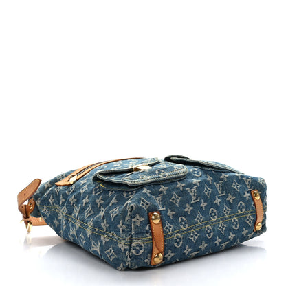 Louis Vuitton Denim Baggy GM Blue 4 of 8
