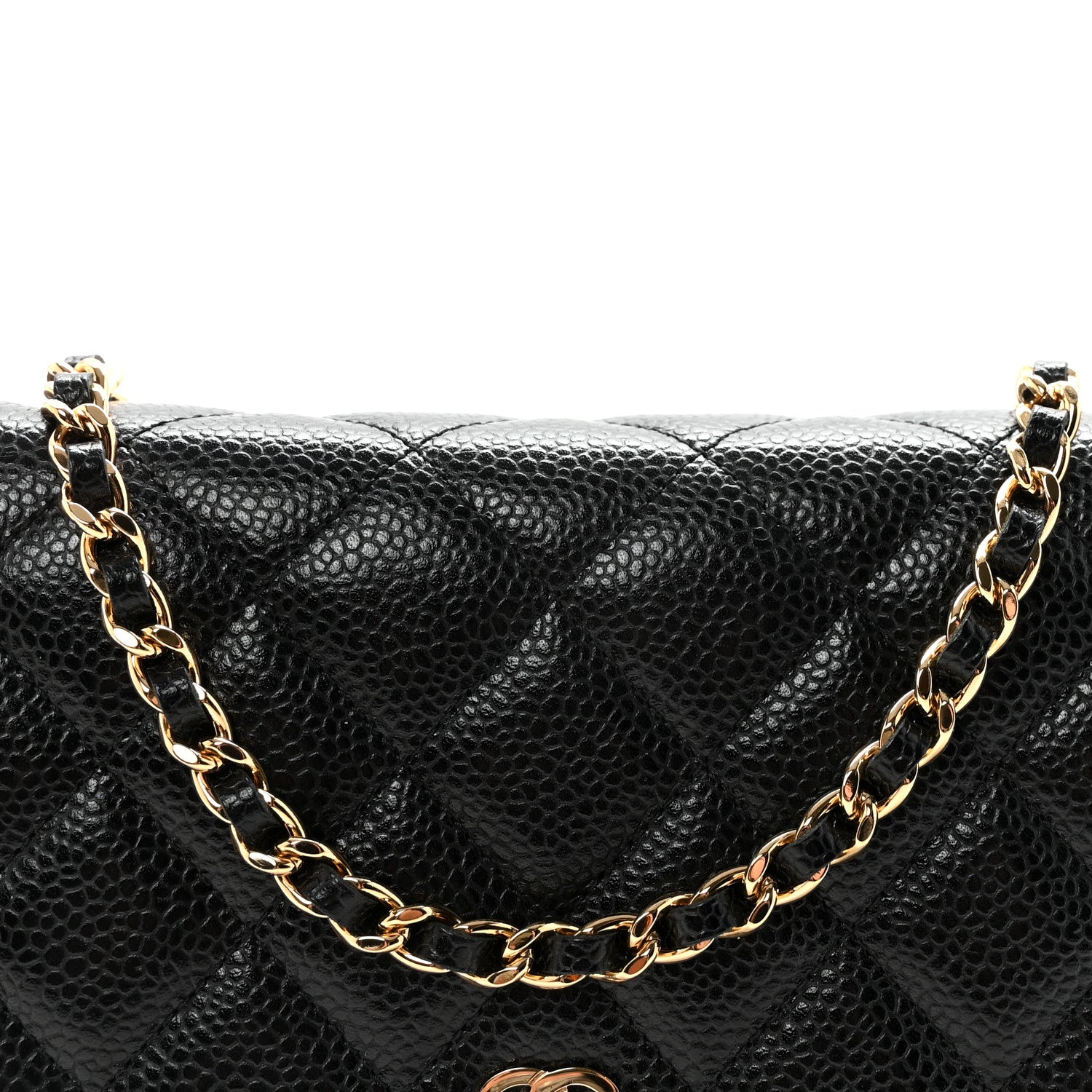 Chanel Caviar Quilted Wallet on Chain WOC Black 9 of 12