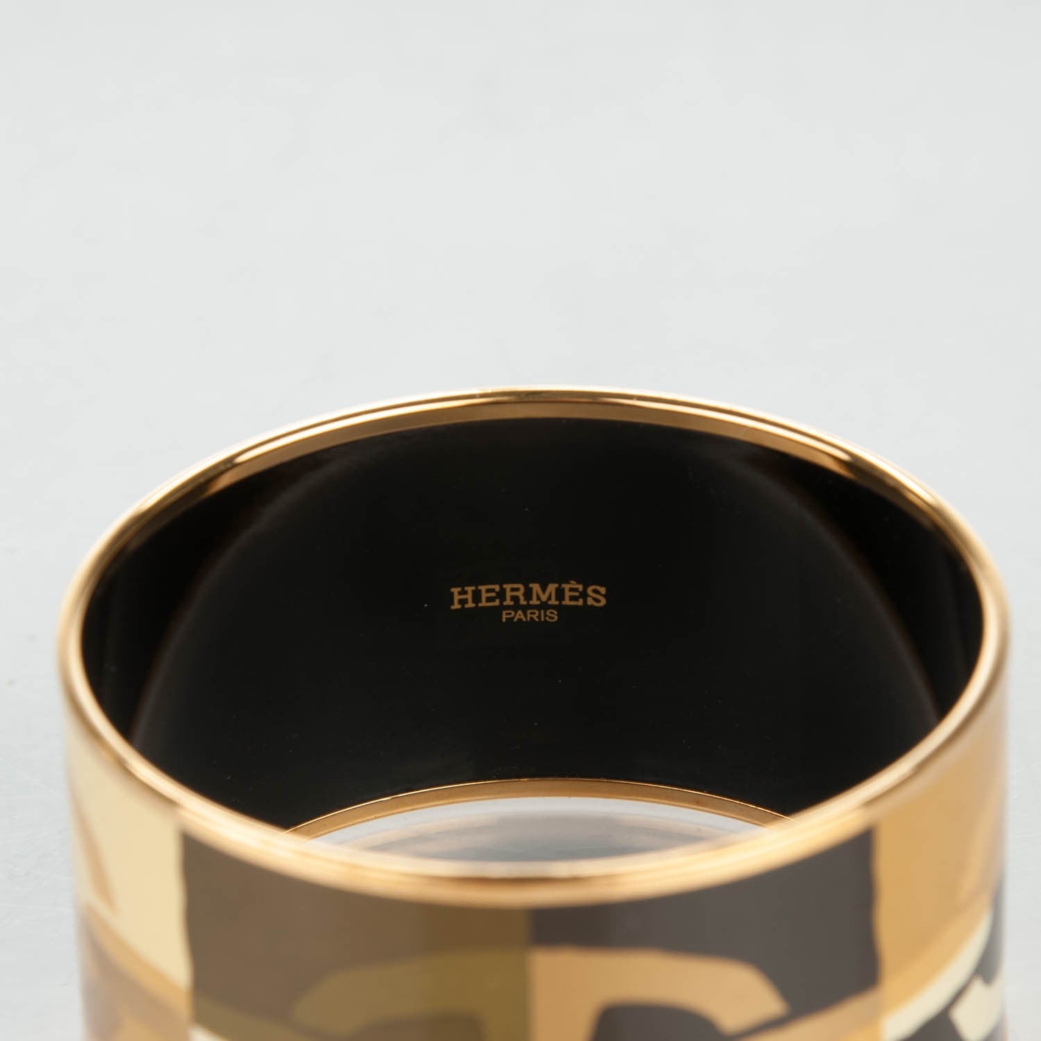 Hermes Enamel Printed Optique Chaine D'Ancre Extra Wide Bracelet 65 5 of 6