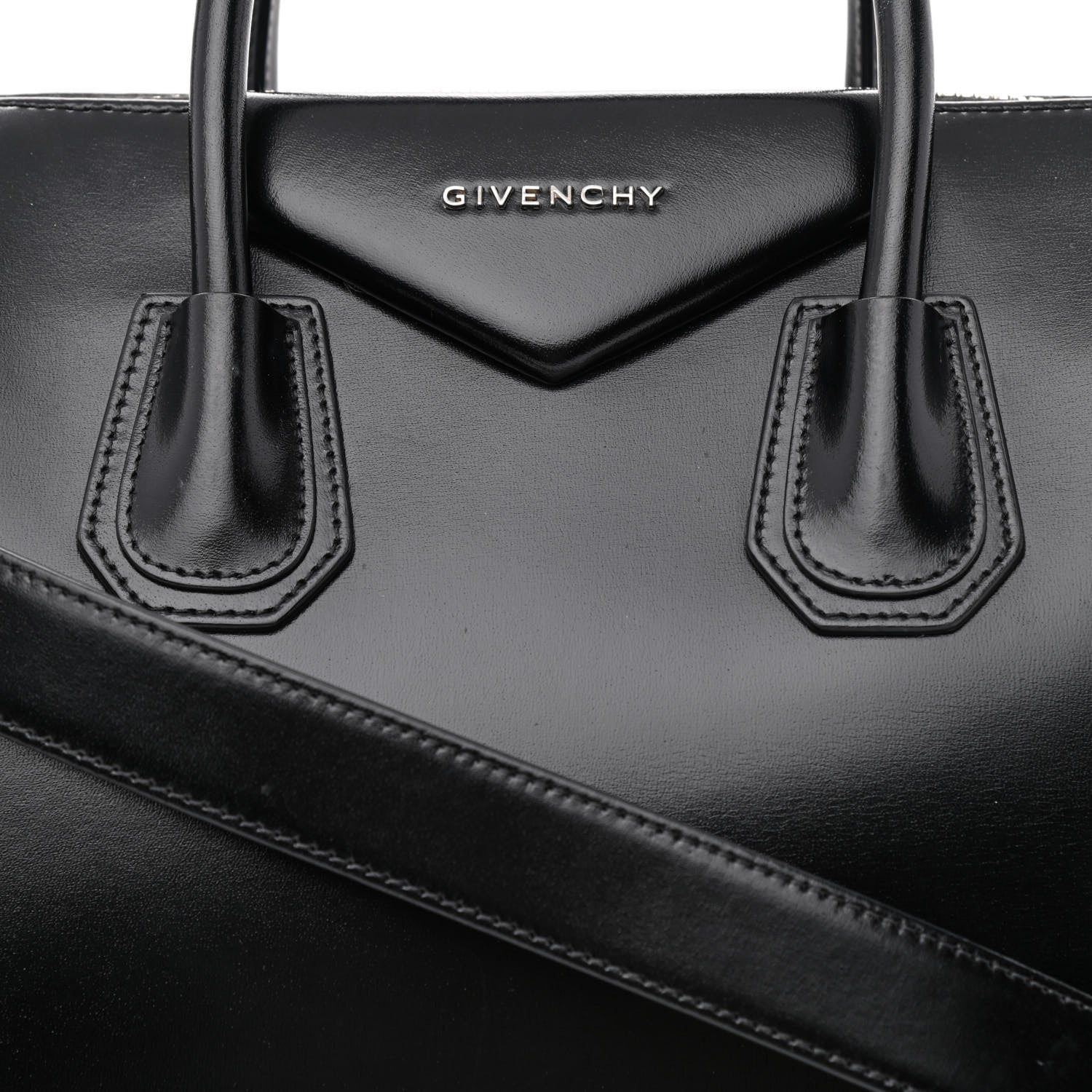Givenchy Shiny Lord Calfskin Medium Antigona Black 8 of 13