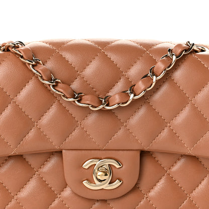 Chanel Lambskin Quilted Mini Rectangular Flap Brown 8 of 11