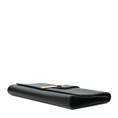 Saint Laurent Textured Calfskin Classic Y Ligne Clutch Black 4 of 8