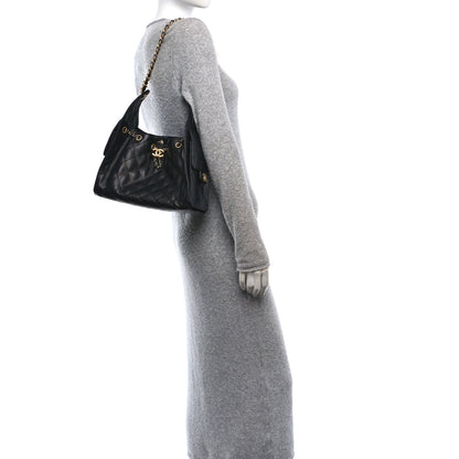 Chanel Caviar Quilted Small Chanel 25 Handbag Black 2 of 11