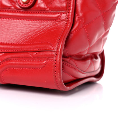 Burberry Calfskin Quilted Large Manor Tote Red 10 of 31