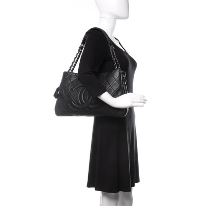 Chanel Caviar Quilted Expandable Zip Shoulder Bag Black 2 of 12
