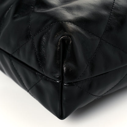 Chanel Shiny Calfskin Quilted Small Chanel 22 Black 8 of 15