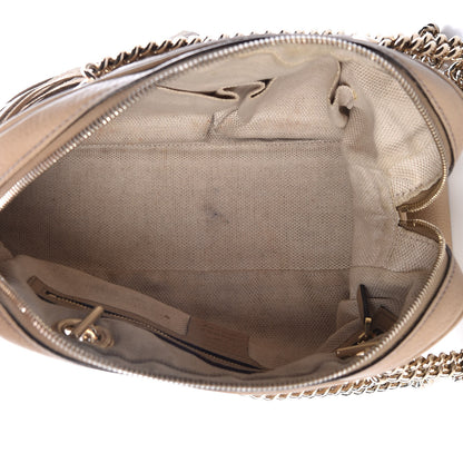 Gucci Pebbled Calfskin Small Soho Bowler Camelia 7 of 20