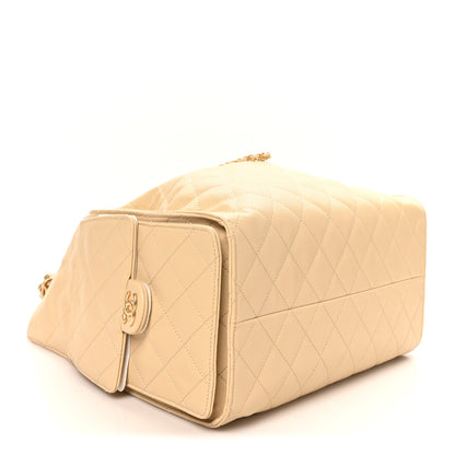Chanel Caviar Quilted Medium Chanel 25 Handbag Beige 4 of 10