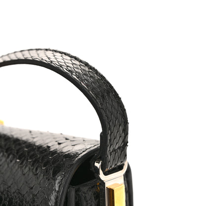 Gucci Snakeskin Mini Sylvie 1969 Messenger Bag Black 14 of 16