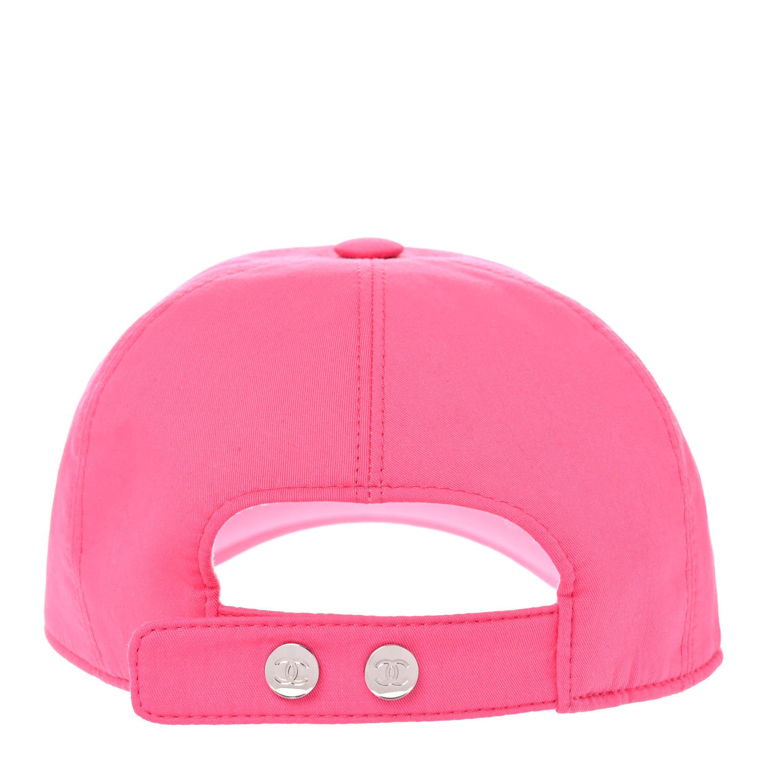 Chanel Cotton CC Cap Hat Fuchsia Orange 4 of 8