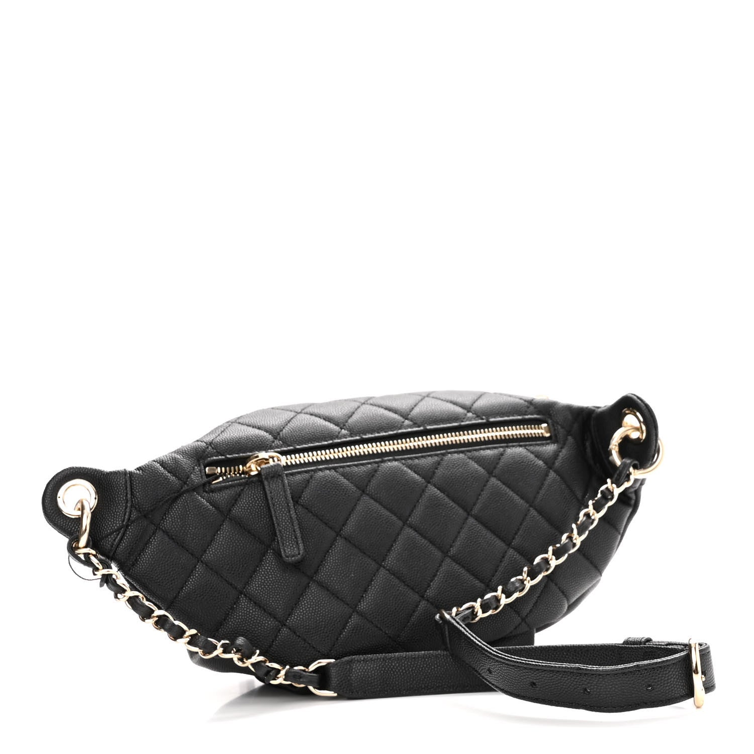 Chanel Caviar Quilted Filigree Waist Bag Black 3 of 10