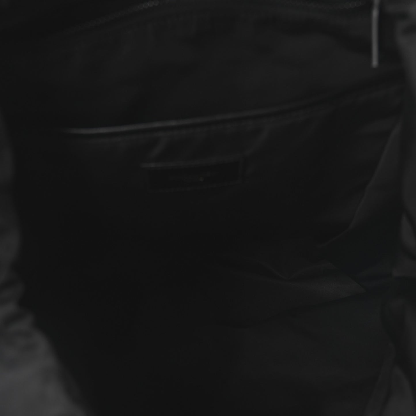 Calfskin Logo Debossed Backpack Black