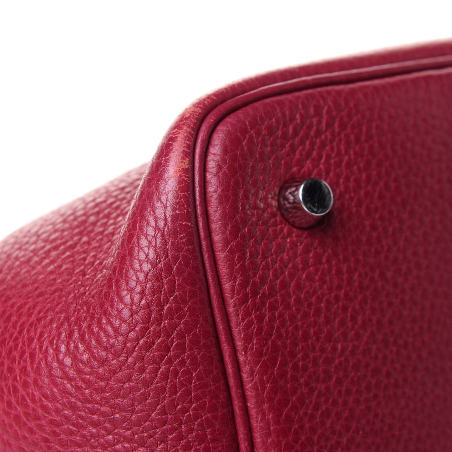 Taurillon Clemence Picotin Lock 22 MM Rubis