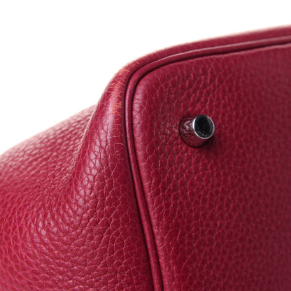 Hermes Taurillon Clemence Picotin Lock 22 MM Rubis 10 of 11