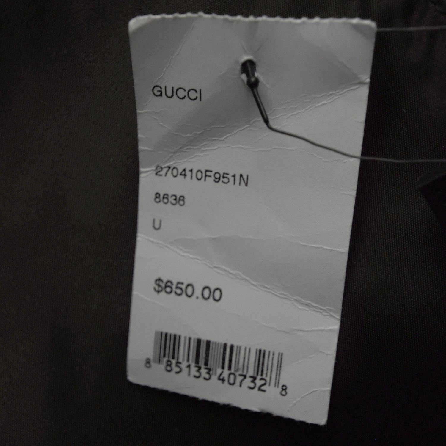 Gucci Nylon Diamante Medium Flat Messenger Bag Navy 7 of 8