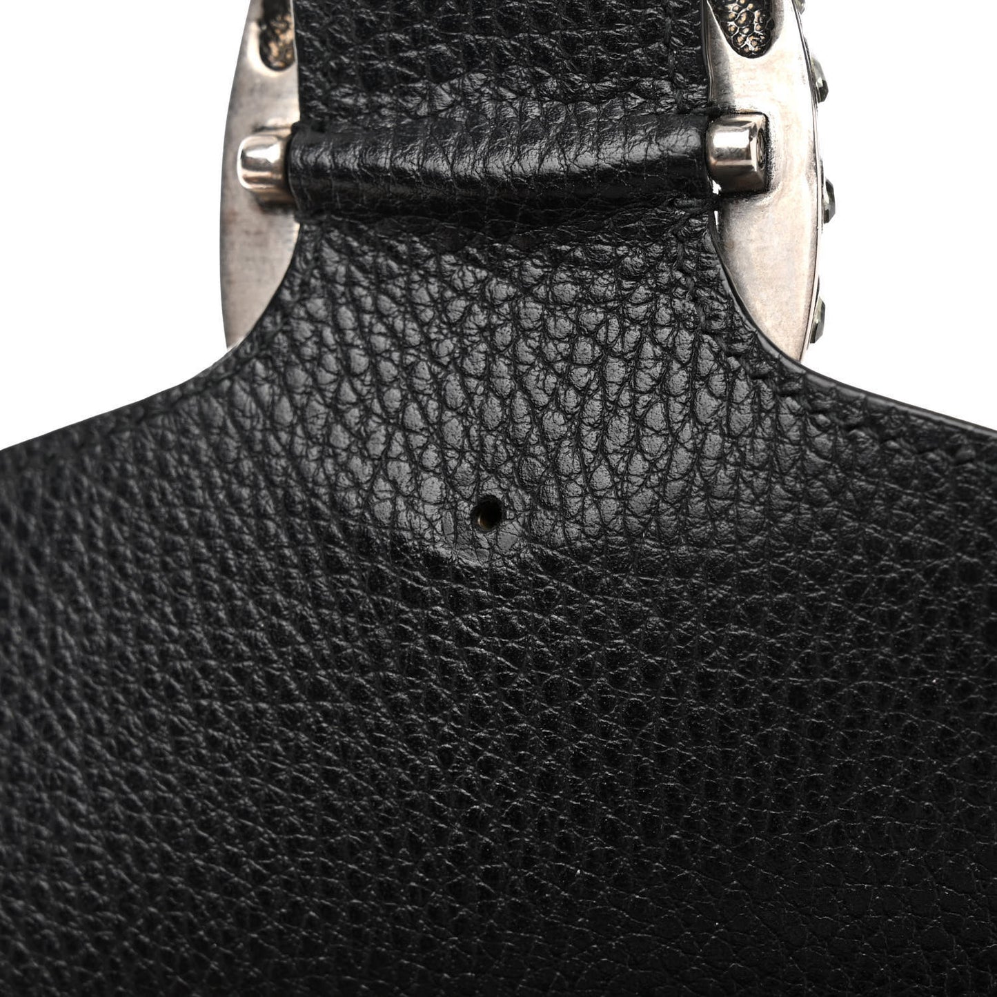 Dollar Calfskin Crystal Medium Dionysus Shoulder Bag Black Black Diamond Black