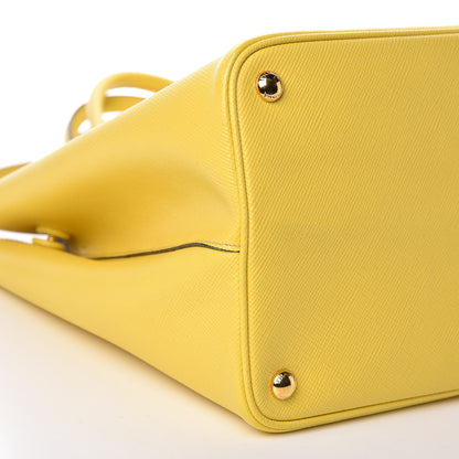 Prada Saffiano Cuir Large Double Bag Soleil 11 of 13