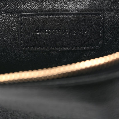 Saint Laurent Calfskin Monogram Wristlet Pouch Black 7 of 7