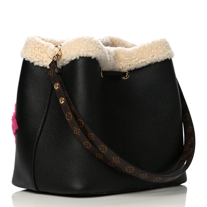 Louis Vuitton Calfskin Teddy NeoNoe MM Black 4 of 10