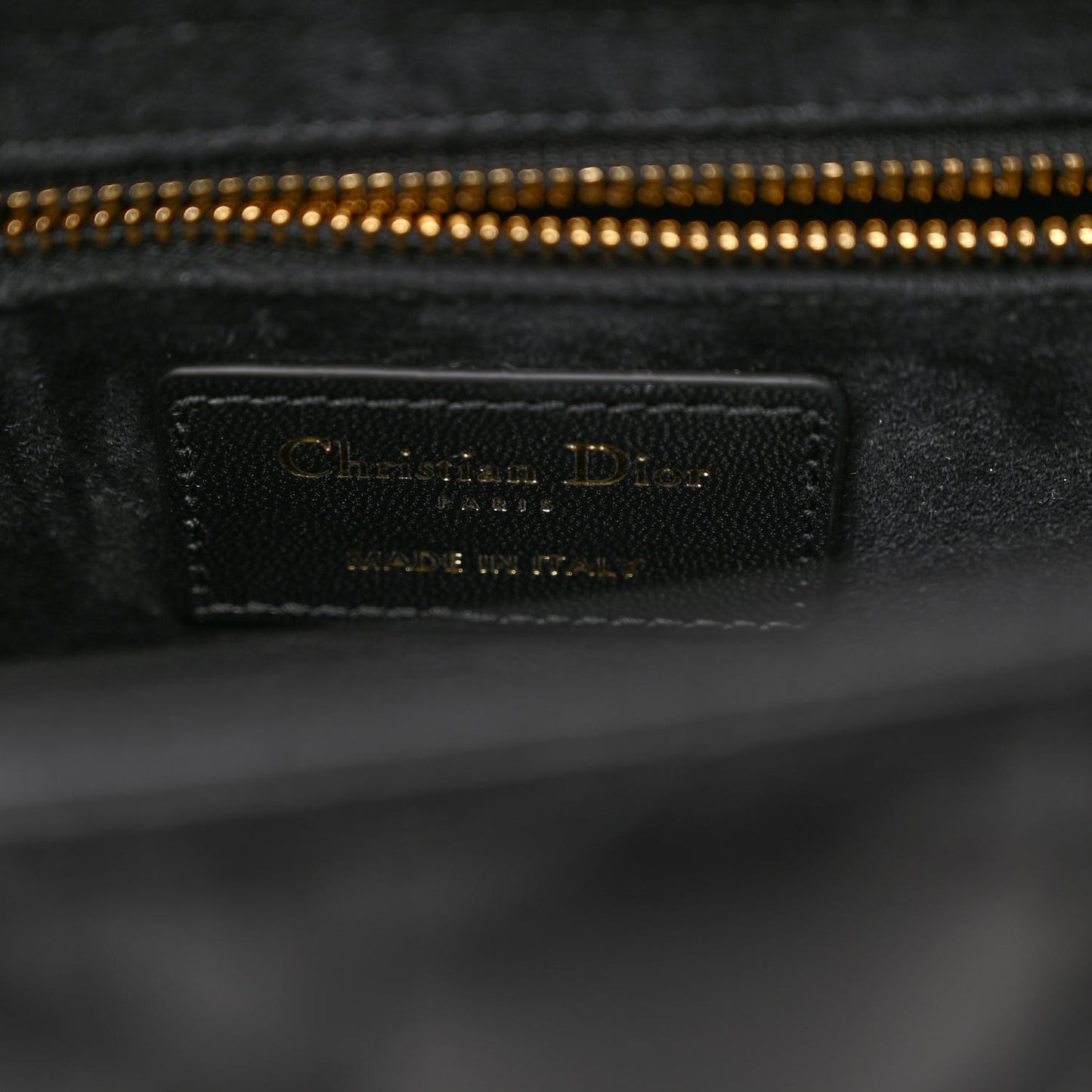 Lambskin Cannage Medium Lady Dior Black